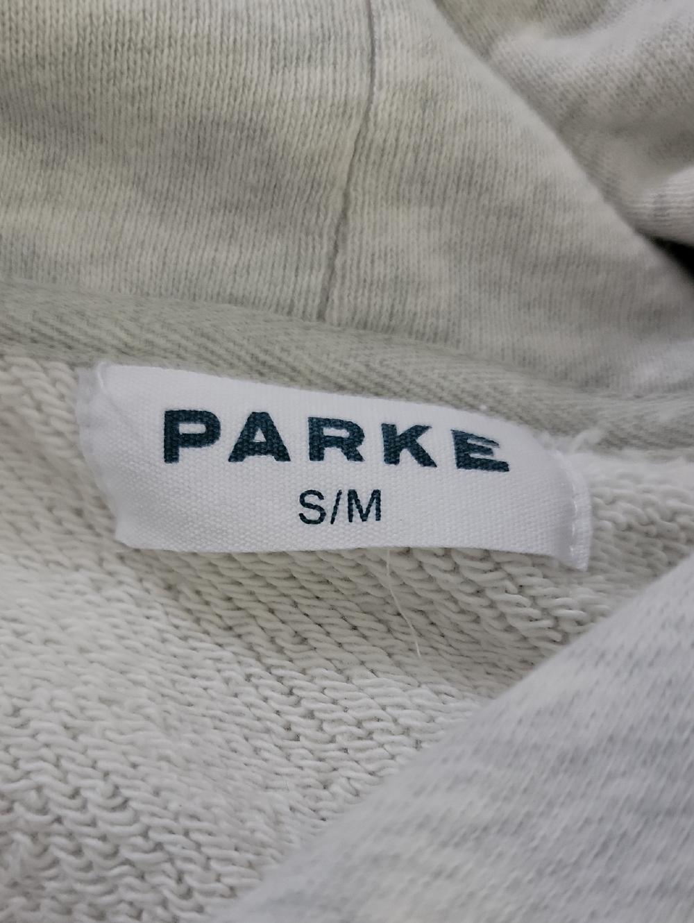 Parke Varsity Star Hoodie Sweatshirt Grey Small/Medium - Picture 4 of 6
